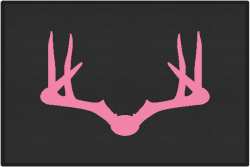 Wide Rack Deer Silhouette Door Mats