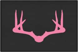 Wide Rack Deer Silhouette Door Mats