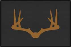 Wide Rack Deer Silhouette Door Mats