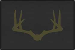 Wide Rack Deer Silhouette Door Mats