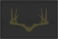 Wide Rack Deer Silhouette Door Mats