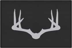 Wide Rack Deer Silhouette Door Mats