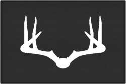 Wide Rack Deer Silhouette Door Mats
