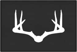 Wide Rack Deer Silhouette Door Mats