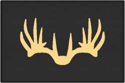 Nice Rack 6 Deer Silhouette Door Mats