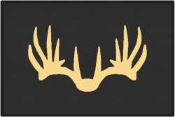 Nice Rack 6 Deer Silhouette Door Mats