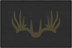 Nice Rack 6 Deer Silhouette Door Mats