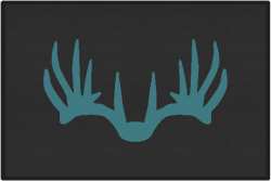 Nice Rack 6 Deer Silhouette Door Mats