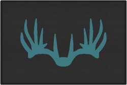 Nice Rack 6 Deer Silhouette Door Mats