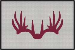 Nice Rack 6 Deer Silhouette Door Mats