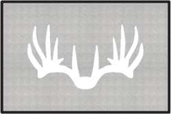 Nice Rack 6 Deer Silhouette Door Mats
