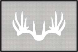 Nice Rack 6 Deer Silhouette Door Mats