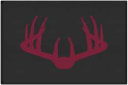Nice Rack 3 Deer Silhouette Door Mats