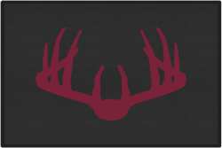 Nice Rack 3 Deer Silhouette Door Mats