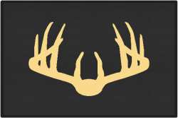 Nice Rack 3 Deer Silhouette Door Mats