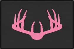 Nice Rack 3 Deer Silhouette Door Mats