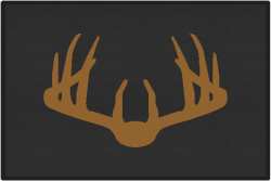 Nice Rack 3 Deer Silhouette Door Mats