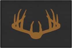 Nice Rack 3 Deer Silhouette Door Mats