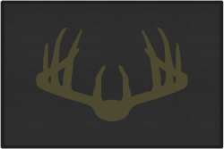 Nice Rack 3 Deer Silhouette Door Mats