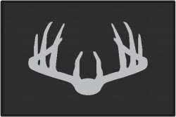 Nice Rack 3 Deer Silhouette Door Mats