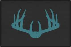 Nice Rack 3 Deer Silhouette Door Mats