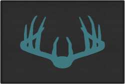 Nice Rack 3 Deer Silhouette Door Mats