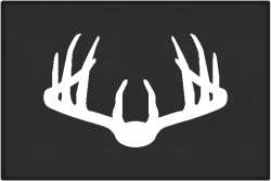 Nice Rack 3 Deer Silhouette Door Mats