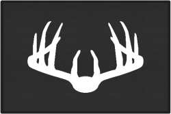 Nice Rack 3 Deer Silhouette Door Mats