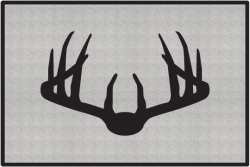 Nice Rack 3 Deer Silhouette Door Mats