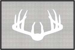 Nice Rack 3 Deer Silhouette Door Mats