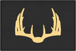 Nice Rack 5 Deer Silhouette Door Mats