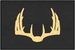 Nice Rack 5 Deer Silhouette Door Mats