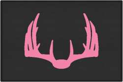 Nice Rack 5 Deer Silhouette Door Mats