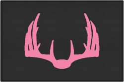 Nice Rack 5 Deer Silhouette Door Mats