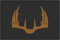 Nice Rack 5 Deer Silhouette Door Mats