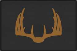 Nice Rack 5 Deer Silhouette Door Mats