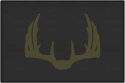 Nice Rack 5 Deer Silhouette Door Mats