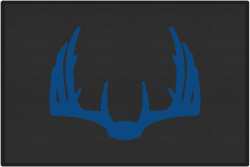 Nice Rack 5 Deer Silhouette Door Mats