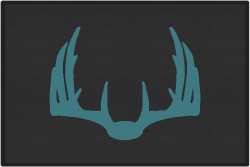 Nice Rack 5 Deer Silhouette Door Mats