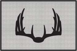 Nice Rack 5 Deer Silhouette Door Mats