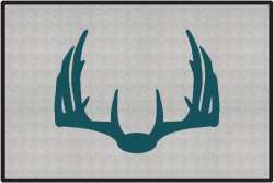 Nice Rack 5 Deer Silhouette Door Mats