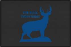 The Buck Stops Here Deer Silhouette Door Mats