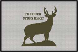 The Buck Stops Here Deer Silhouette Door Mats