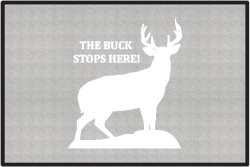 The Buck Stops Here Deer Silhouette Door Mats