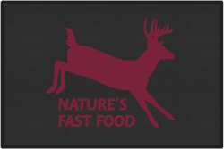 Nature's Fast Food 2 Whitetail Deer Silhouette Door Mats