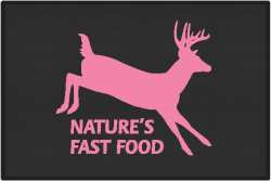 Nature's Fast Food 2 Whitetail Deer Silhouette Door Mats