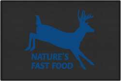 Nature's Fast Food 2 Whitetail Deer Silhouette Door Mats