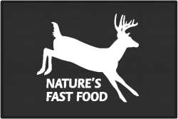 Nature's Fast Food 2 Whitetail Deer Silhouette Door Mats