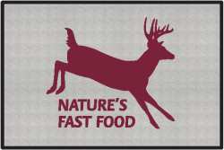 Nature's Fast Food 2 Whitetail Deer Silhouette Door Mats