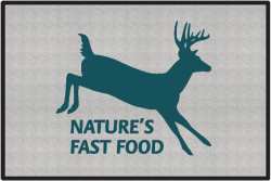 Nature's Fast Food 2 Whitetail Deer Silhouette Door Mats